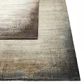 Modern Square Rug With Abstract Gradient Texture And Soft Neutral Tones For Living Room