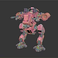 Modern Robot Mech Warrior Machine Battlearm Mechanical Battlearm Machine Warrior 3d model