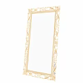 Ornate Gold Framed Mirror With Intricate Carvings And Classic Decorative Design