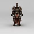 Game Chibi Anime Game Figure Man Warrior 3d model