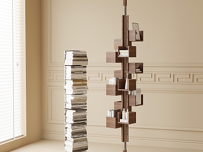 Bookshelf Storage Rack Books model