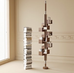 Bookshelf Storage Rack Books 3d model