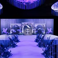 Beautiful Garden Landscape Design With Floral Decor Pathway And Lighting Elements