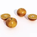 Fresh Ripe Whole and Sliced Juicy Oranges Arranged on White Background