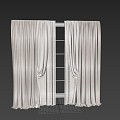 Modern Curtains 3d model