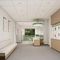 Local Community Health Service Center Nurse Station Interior With Photo Wall And Staff