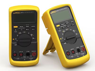 Industrial Equipment ACDelco Digital Multimeters With LCD Display Function Buttons And Test Ports 3d model
