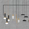 Modern chandelier 3d model