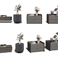 Modern Bedside Tables Interior Design With Drawer Storage Decorative Vase And Books