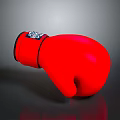 High Quality Red Boxing Glove Training Equipment With Black Trim Design
