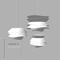 Modern chandelier 3d model