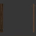 Vintage Wooden Doors With Glass Panels And Dark Wooden Finish