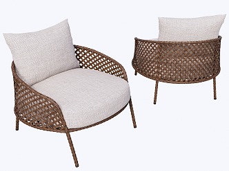 Outdoor sofa stool 3d model