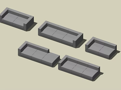 Modern Combination Sofa Sofa Combination 3d model