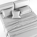 Double bed 3d model