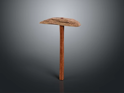 High Quality Hardware Tool Hammer With Sturdy Metal Head And Wooden Handle 3d model