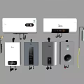 Different Types of Modern Kitchen Appliances Including Water Heaters and Wall Mounted Units