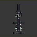 Professional Biological Laboratory Microscope With Adjustable Lens Focus Knob And Glass Slide