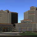 Coastal High Rise Residential Complex with Beachfront Greenery Swimming Pools and Amenities