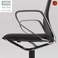 Stylish Table And Chair Set Featuring Brown Leather Swivel Chair With Chrome Frame Design