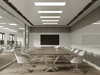 Modern office meeting room 3d model