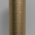 Golden Textured Column With Intricate Zigzag Pattern And Modern Design