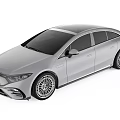 Modern Silver Mercedes Sedan With Sleek Body Design And Alloy Wheels Front Grille