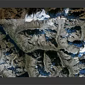Detailed 3D Mountainous Terrain Model With Valleys Rivers And Elevation Features