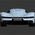 Light Blue Convertible Sports Car With Sleek Modern Design And Aerodynamic Body Top View