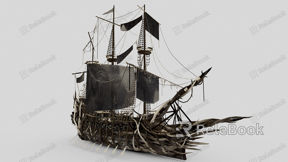 Modern Cargo Ship Ghost Ship model