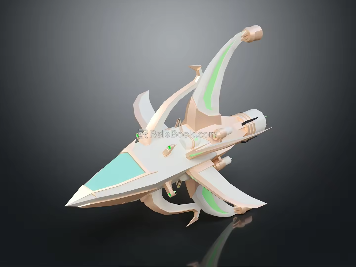 Modern Spaceship Spacecraft 3d model