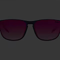 Stylish Jewelry Sunglasses With Dark Blue Frame Pink Gradient Lenses And Gold Accents