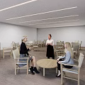 Modern Meeting Room Table And Chair Set For Discussion With People