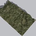 Green Mountain Garden Landscape With Undulating Terrain And Lush Vegetation Cover