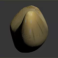 Cream Colored Ivory Sculpture With Natural Texture And Smooth Surface Carving