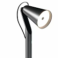 Modern Adjustable Table Lamp With Sleek Metal Base And Rotatable Head Design 3d model