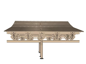 Chinese Eaves Construction 3d model