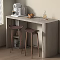 Bar Counter Combination Indoor 3d model