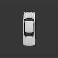 White Vintage Sedan With Retro Exterior Design And Shiny Classic Car Style