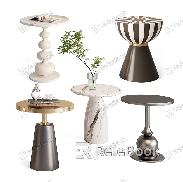 Modern Side Table Combination Metal Side Table Round Side Table Corner Table Marble Side Table Coffee Table model