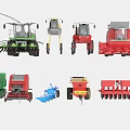 Different Types of Utility Vehicles Including Agricultural Machinery And Construction Equipment