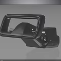 Automotive Parts Black Mirror Housing With Camera Sensor And Smooth Surface