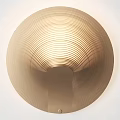 Modern Gold Striped Wall Lamp With Unique Curved Design For Interior Decor