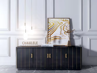 Modern TV Cabinet TV Cabinet Combination 3d model