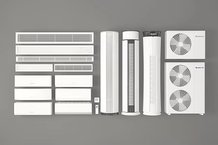 Modern air conditioner Vertical air conditioner Air outlet Air conditioner Air conditioner 3d model