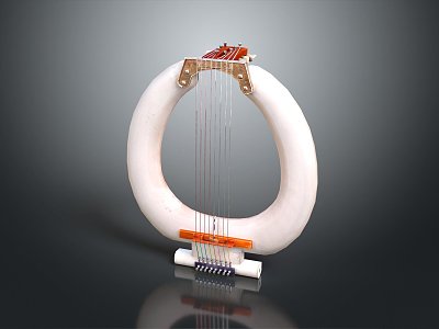 Modern Harp Classical Harp Ancient Harp Western Musical Instrument 3d model