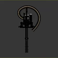 Modern heavy machine gun machine gun mini machine gun 3d model