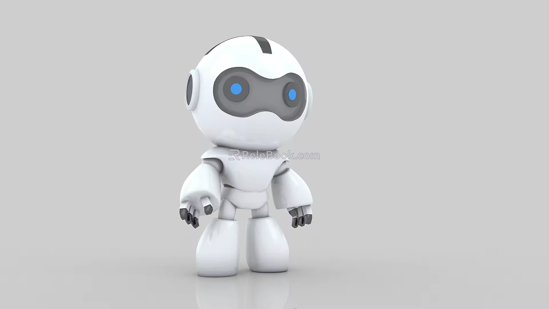 Explain the robot cute robot cartoon robot 3d model