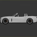 Silver Convertible Sports Car With Modern Design Sleek Lines And Two Seater