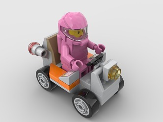 LEGO toy blocks motorcycle 3d model